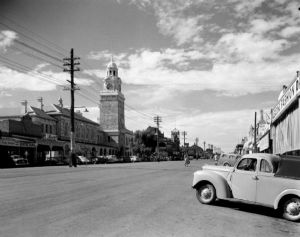 Main street of Kalgoorlie in the 1960s